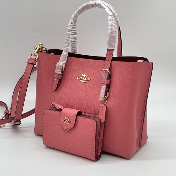 Coach Handbags - Coach Mollie 25 Satchel Crossbody Bag & Medium Corner Zip Wallet